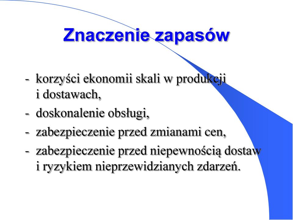 zabezpieczenie przed zmianami cen, - zabezpieczenie