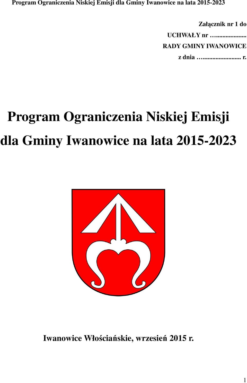 Program Ograniczenia Niskiej Emisji dla Gminy