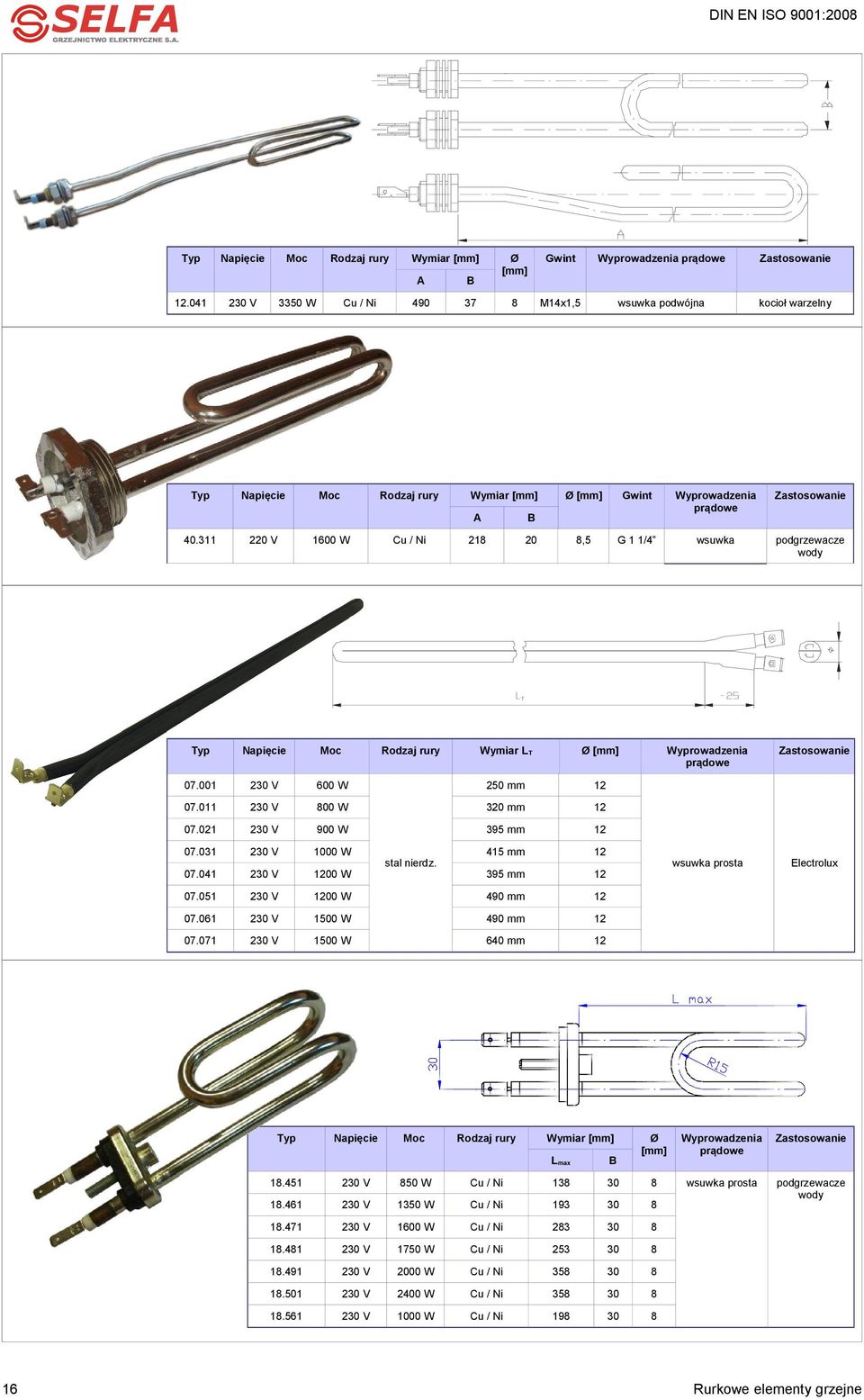 395 mm 12 07.031 1000 W 415 mm 12 07.041 10 W 395 mm 12 07.051 10 W 490 mm 12 07.061 1500 W 490 mm 12 07.