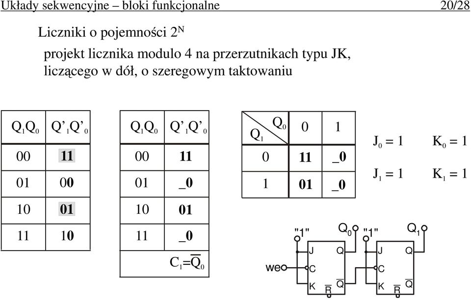 szeregowym taktowaniu 1 0 1 0 1 0 1 0 0 1 1 11 00 11 00 01 10 11 00 01