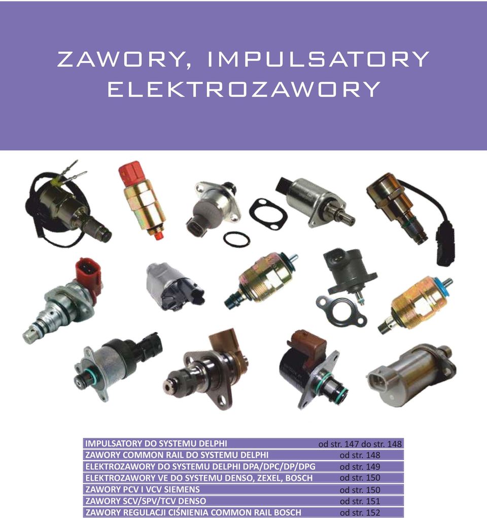 148 ELEKTROZAWORY DO SYSTEMU DELPHI DPA/DPC/DP/DPG od str.