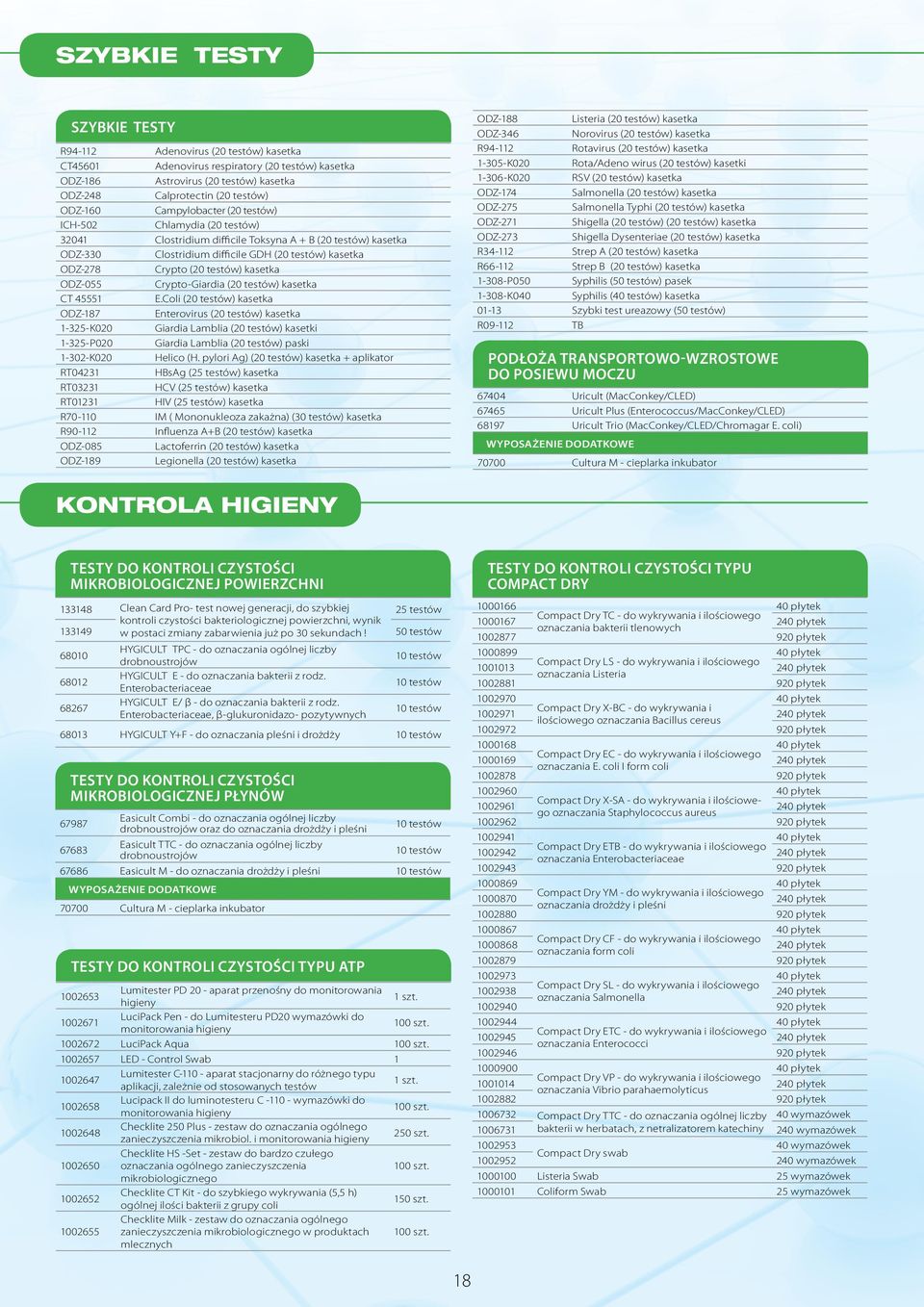 kasetka ODZ-055 Crypto-Giardia (20 testów) kasetka CT 4555 E.