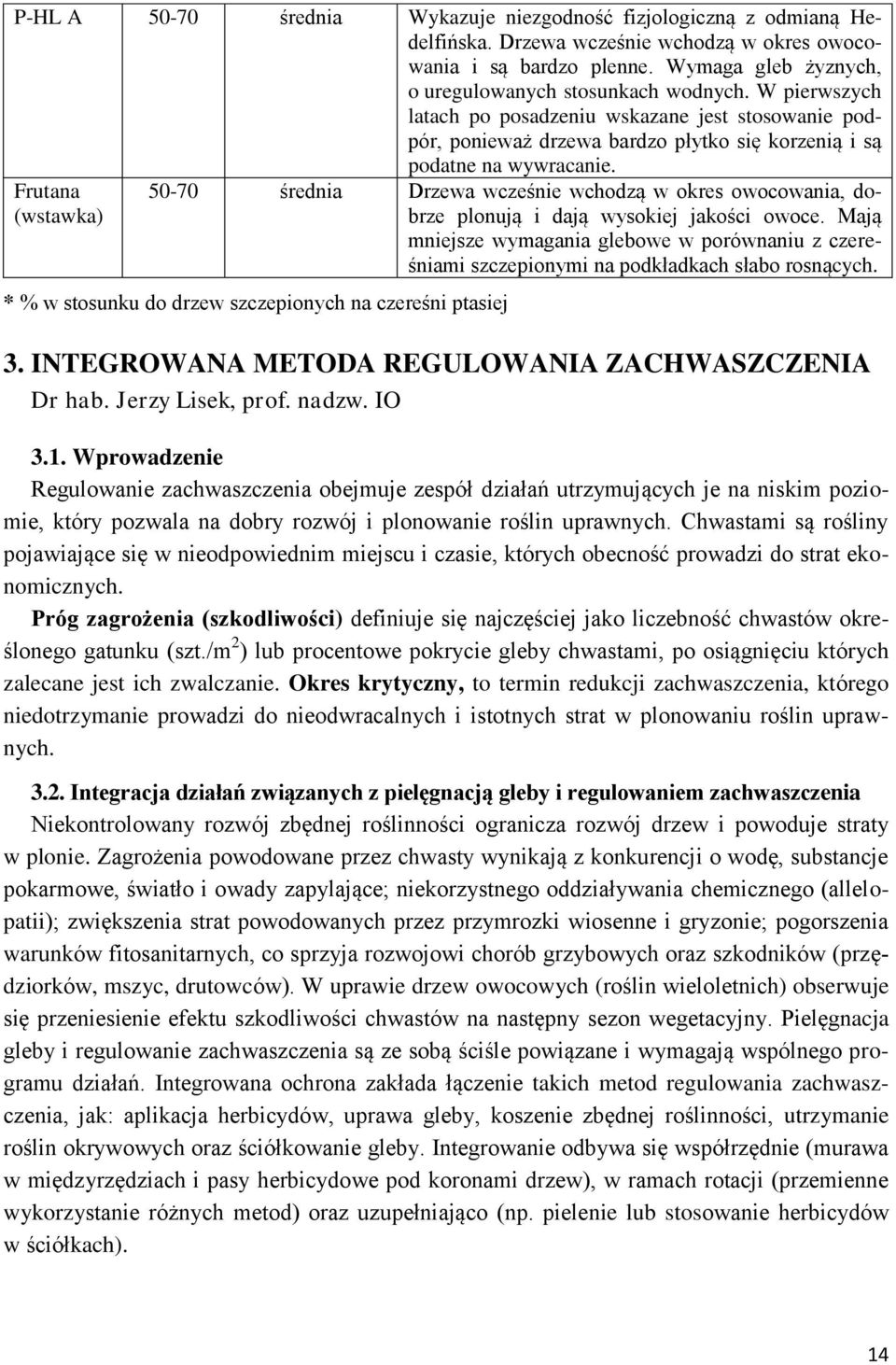 Frutana (wstawka) 50-70 średnia Drzewa wcześnie wchodzą w okres owocowania, dobrze plonują i dają wysokiej jakości owoce.