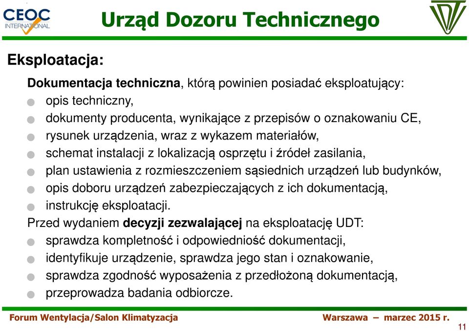 opis doboru urządzeń zabezpieczających z ich dokumentacją, instrukcję eksploatacji.