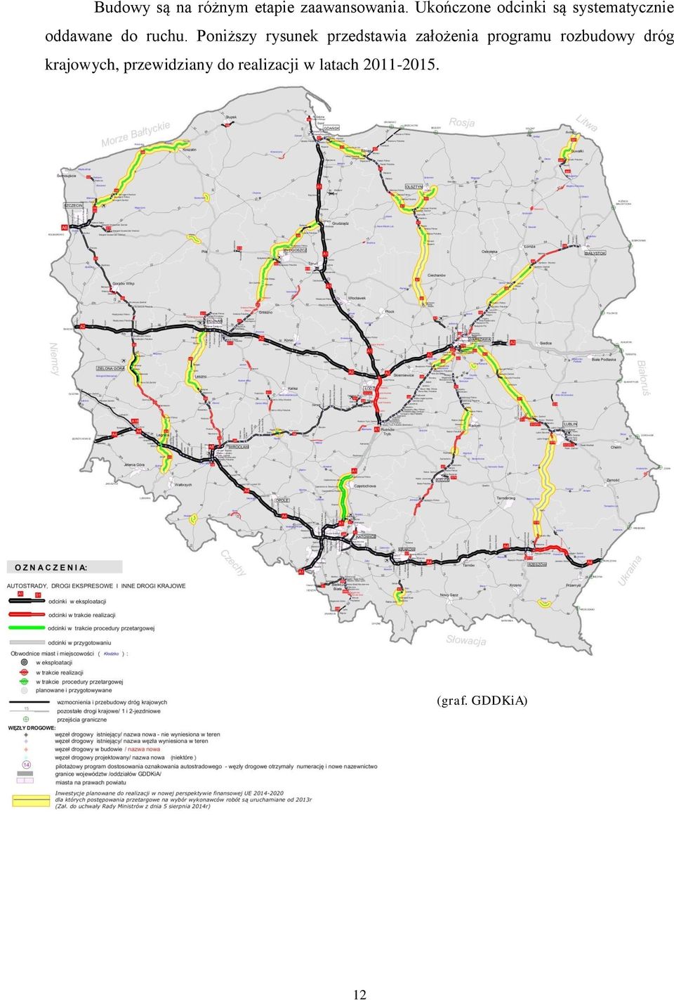 Poniższy rysunek przedstawia założenia programu rozbudowy