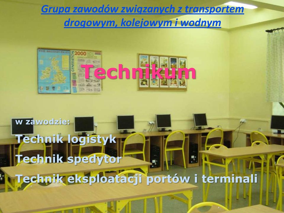 zawodzie: Technik logistyk Technik