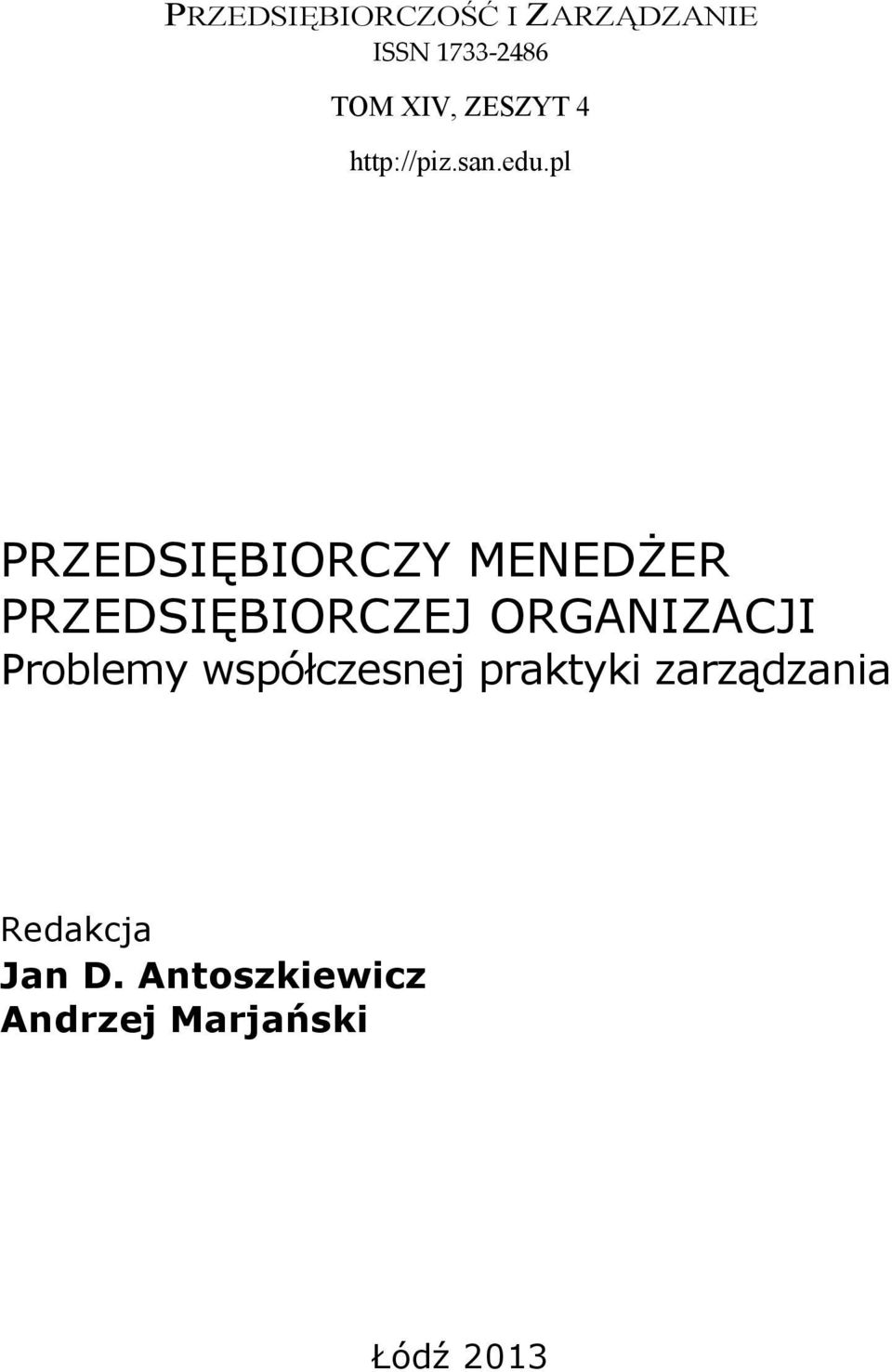 pl PRZEDSIĘBIORCZY MENEDŻER PRZEDSIĘBIORCZEJ ORGANIZACJI