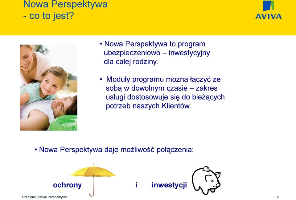 Moduły programu można łączyć ze sobą w dowolnym czasie zakres usługi