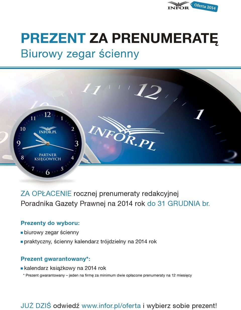 Prezenty do wyboru: praktyczny ny kalendarz trójdzielny na 2014 rok Prezent