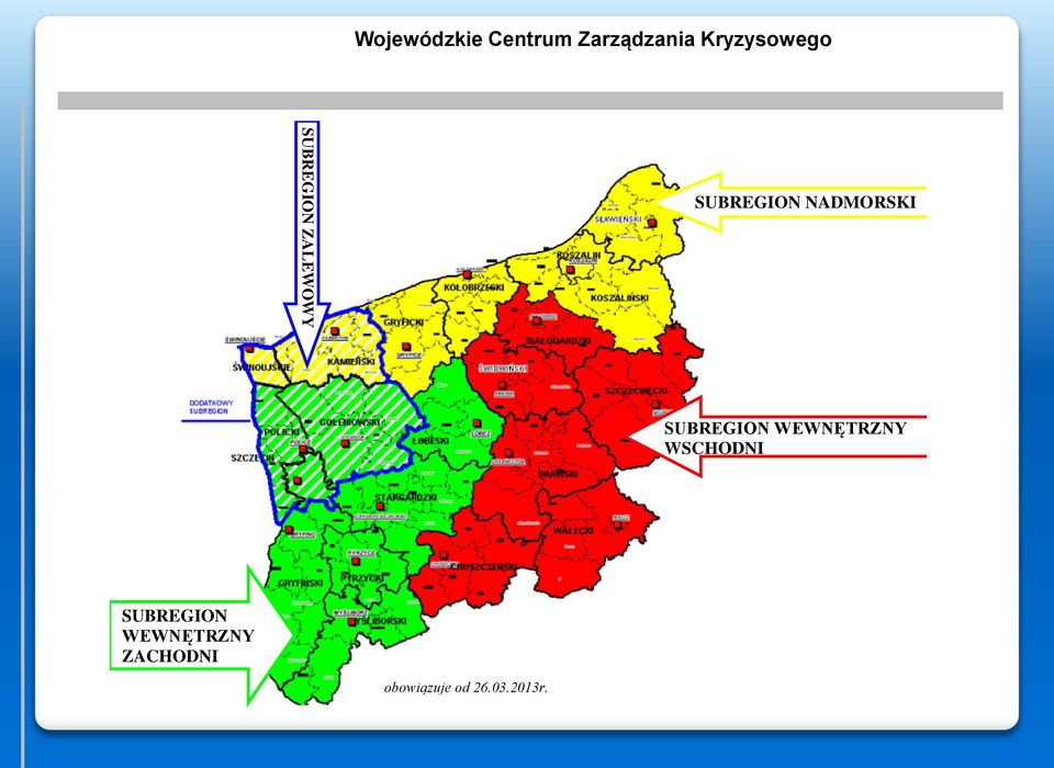 NADMORSKI SUBREGION WEWNĘTRZNY WSCHODNI