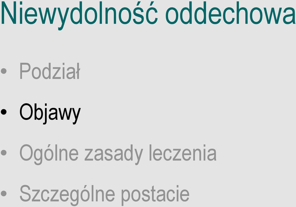 Objawy Ogólne