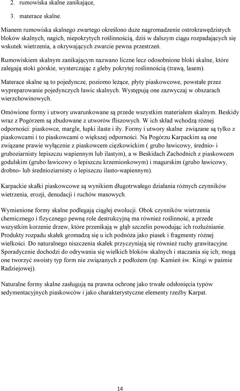 okrywających zwarcie pewna przestrzeń.