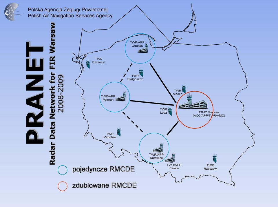 /APP Poznan Modlin Lodz ATMC Warsaw (ACC/APP//AMC) Wroclaw