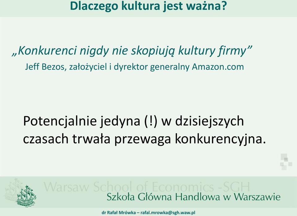 Bezos, założyciel i dyrektor generalny Amazon.