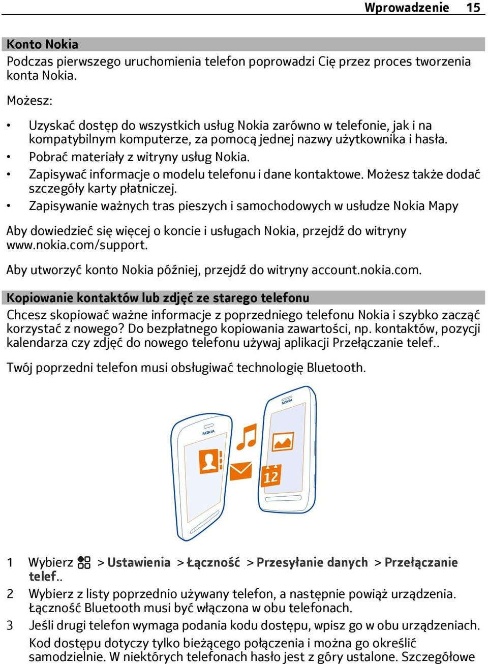 Zapisywać informacje o modelu telefonu i dane kontaktowe. Możesz także dodać szczegóły karty płatniczej.