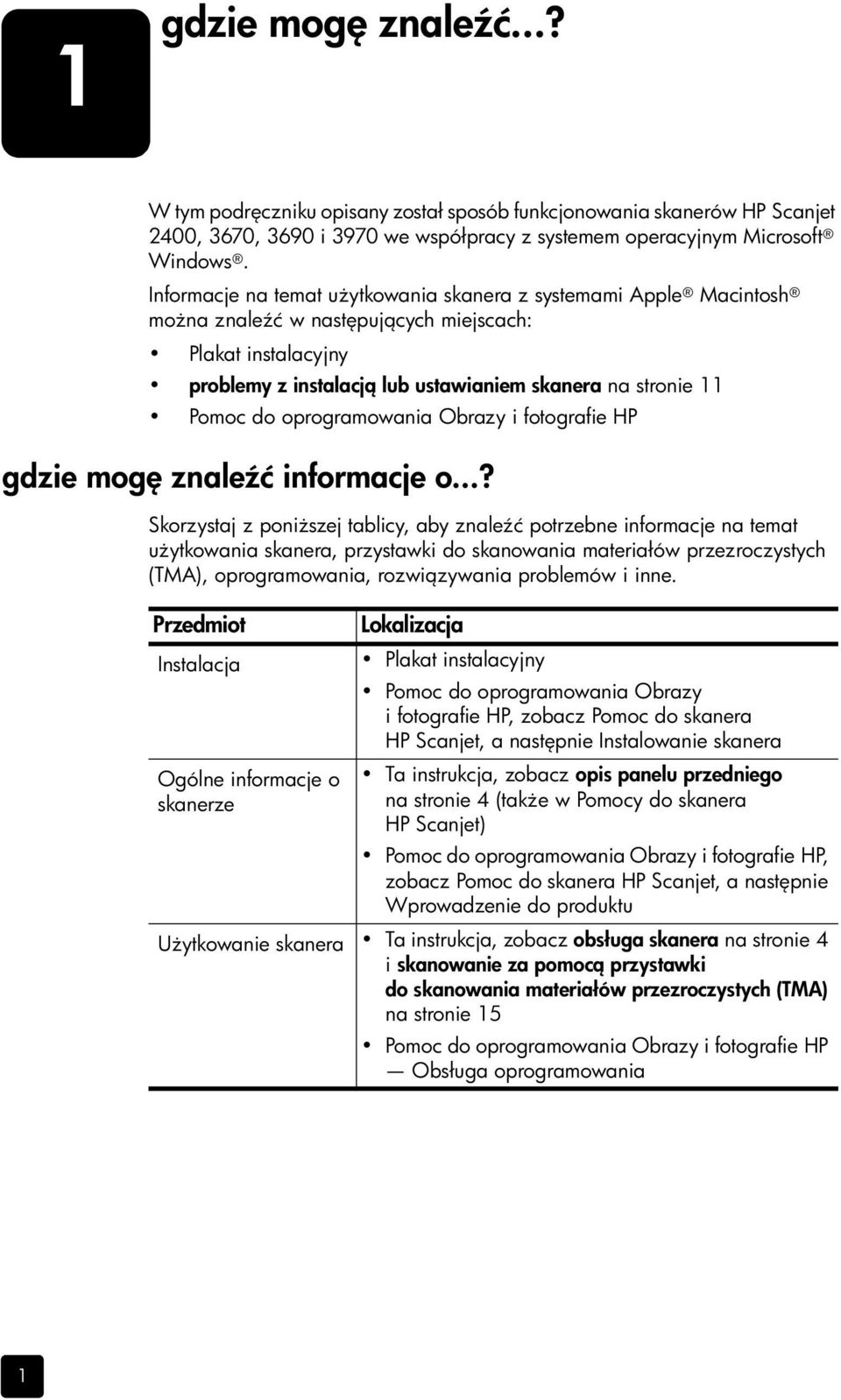 oprogramowania Obrazy i fotografie HP gdzie mog znale ć informacje o.