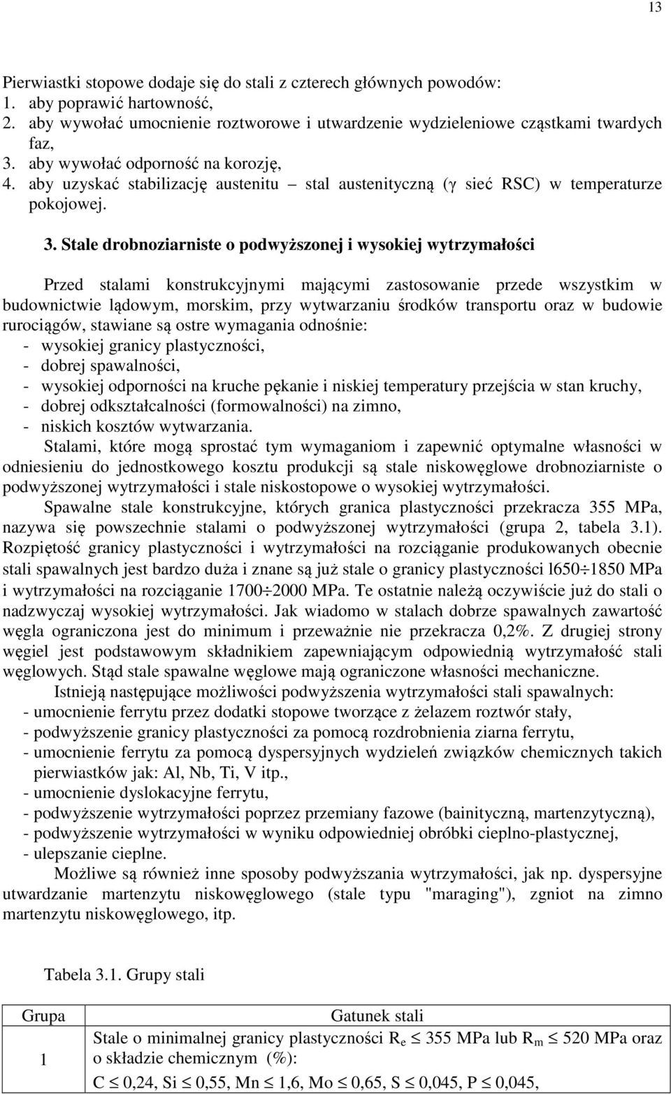 Stale drobnoziarniste o podwyższonej i wysokiej wytrzymałości Przed stalami konstrukcyjnymi mającymi zastosowanie przede wszystkim w budownictwie lądowym, morskim, przy wytwarzaniu środków transportu