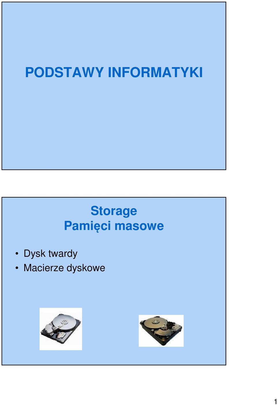 Storage Pamięci