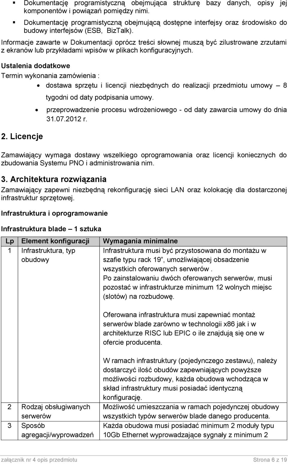 Infrmacje zawarte w Dkumentacji prócz treści słwnej muszą być zilustrwane zrzutami z ekranów lub przykładami wpisów w plikach knfiguracyjnych.