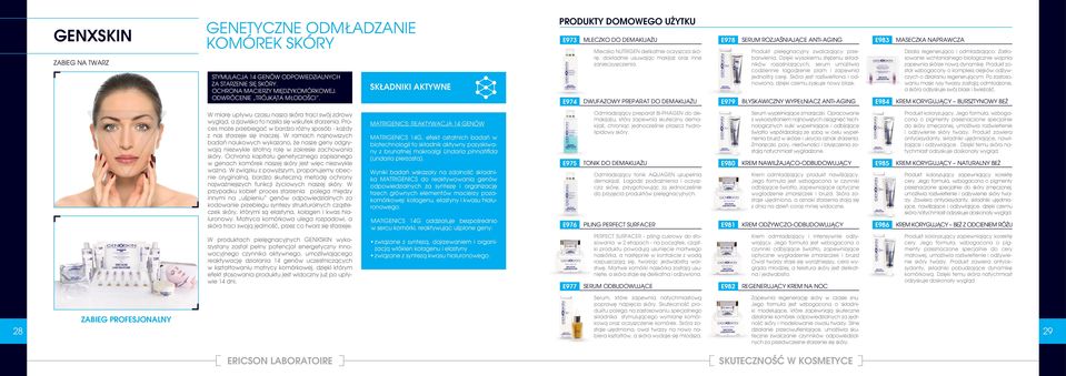 DWUFAZOWY PREPARAT DO DEMAKIJAŻU E978 E979 SERUM ROZJAŚNIAJĄCE ANTI-AGING Produkt pielęgnacyjny zwalczający przebarwienia.