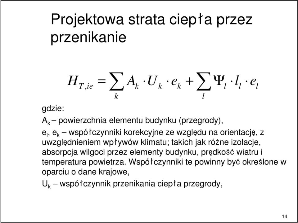 jak różne izolacje, absorpcja wilgoci przez elementy budynku, prędkość wiatru i temperatura powietrza.