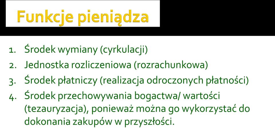 Środek płatniczy (realizacja odroczonych płatności) 4.