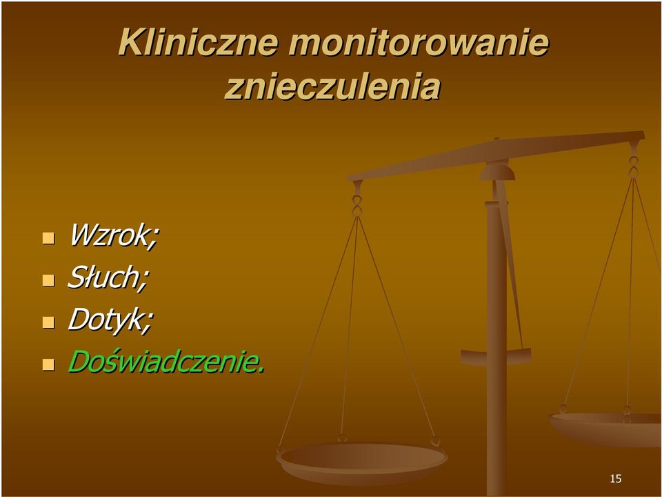 znieczulenia