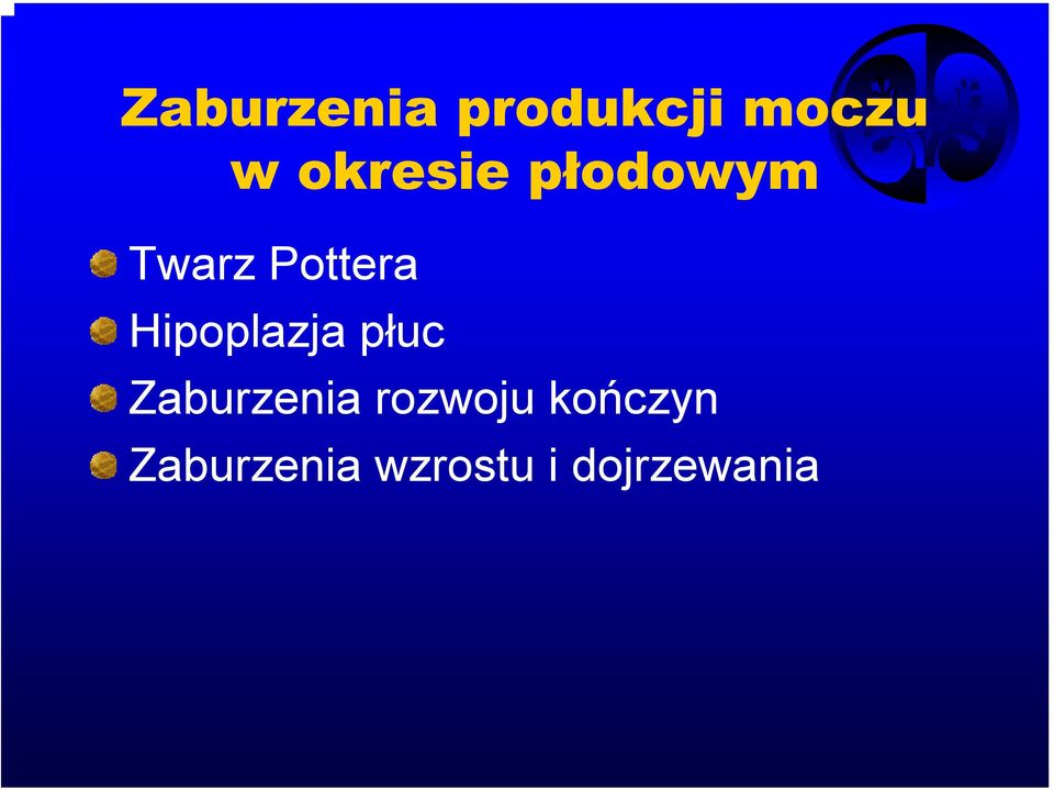 Hipoplazja płuc Zaburzenia