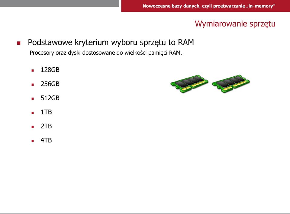 Procesory oraz dyski dostosowane do