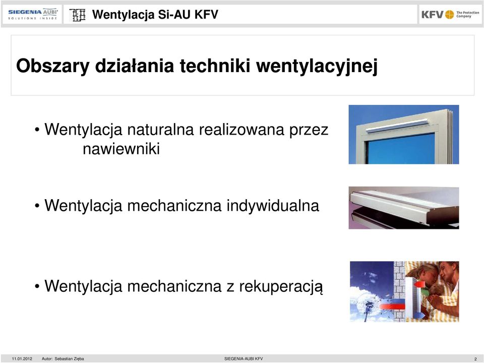 nawiewniki Wentylacja mechaniczna indywidualna