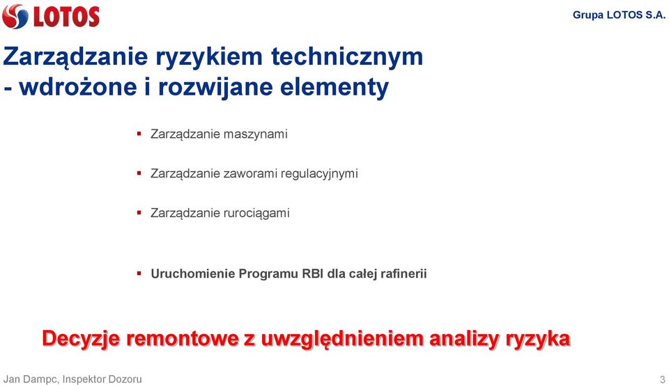 regulacyjnymi Zarządzanie rurociągami Uruchomienie Programu