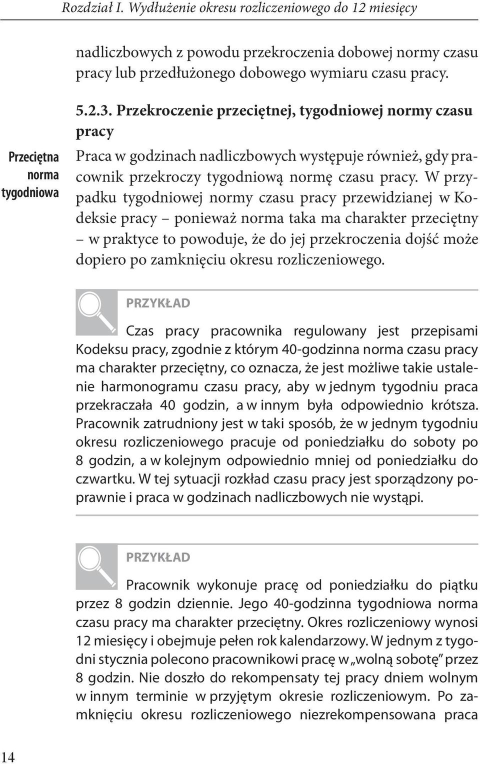 W przypadku tygodniowej normy czasu pracy przewidzianej w Kodeksie pracy ponieważ norma taka ma charakter przeciętny w praktyce to powoduje, że do jej przekroczenia dojść może dopiero po zamknięciu