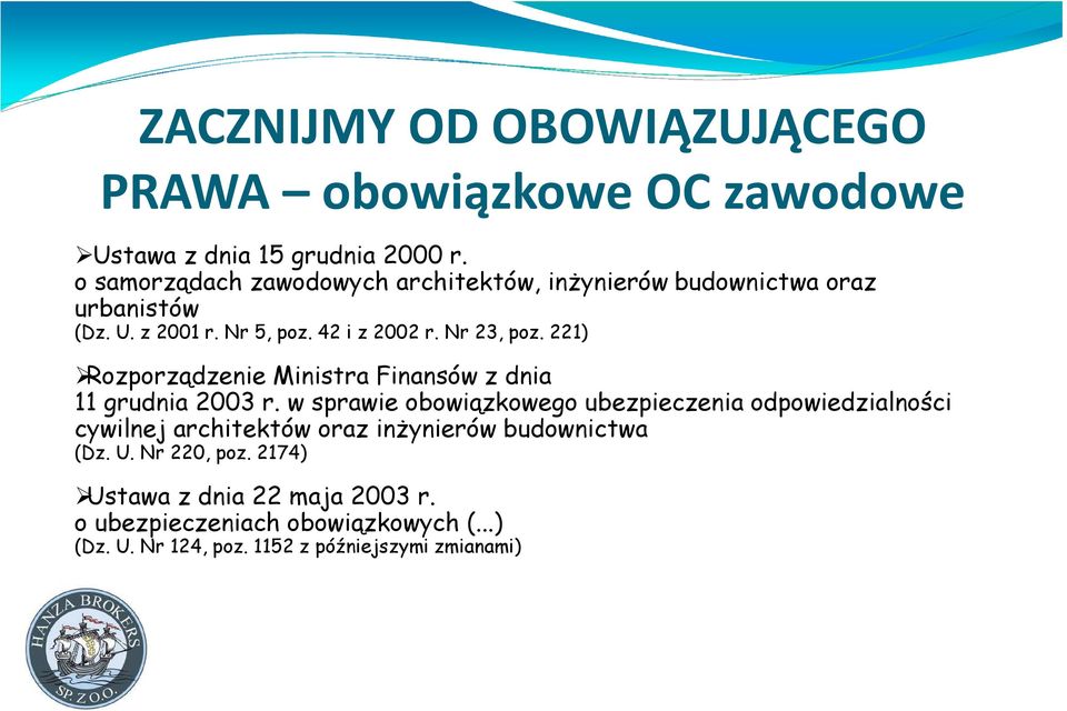 221) Rozporządzenie Ministra Finansów z dnia 11 grudnia 2003 r.