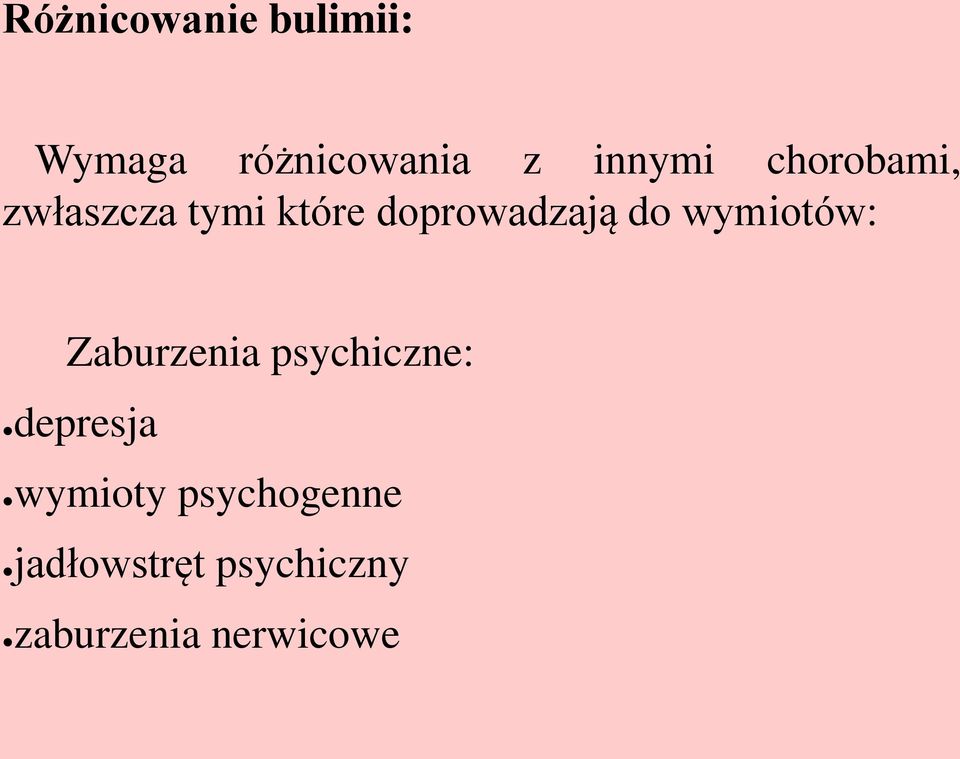 wymiotów: Zaburzenia psychiczne: depresja wymioty