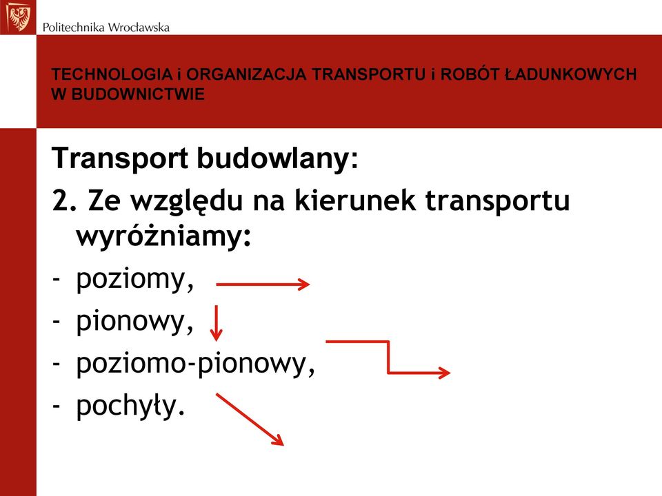 transportu wyróżniamy: -