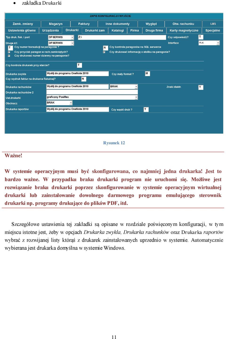 programy drukujące do plików PDF, itd.