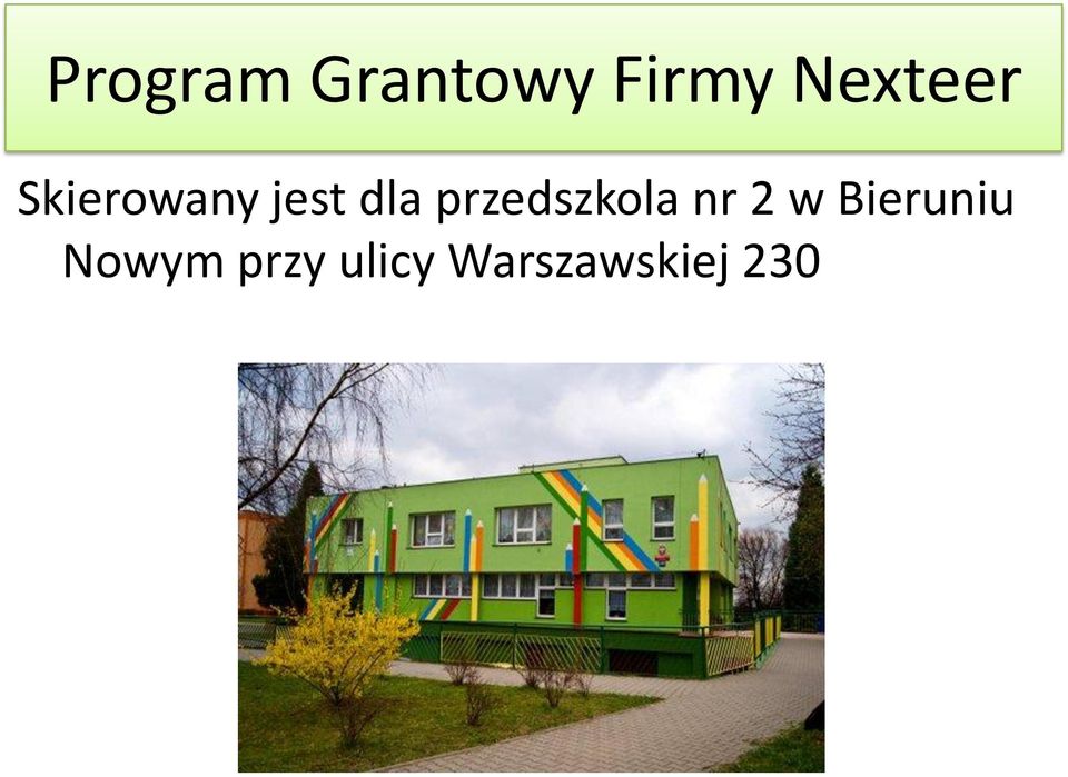 przedszkola nr 2 w Bieruniu