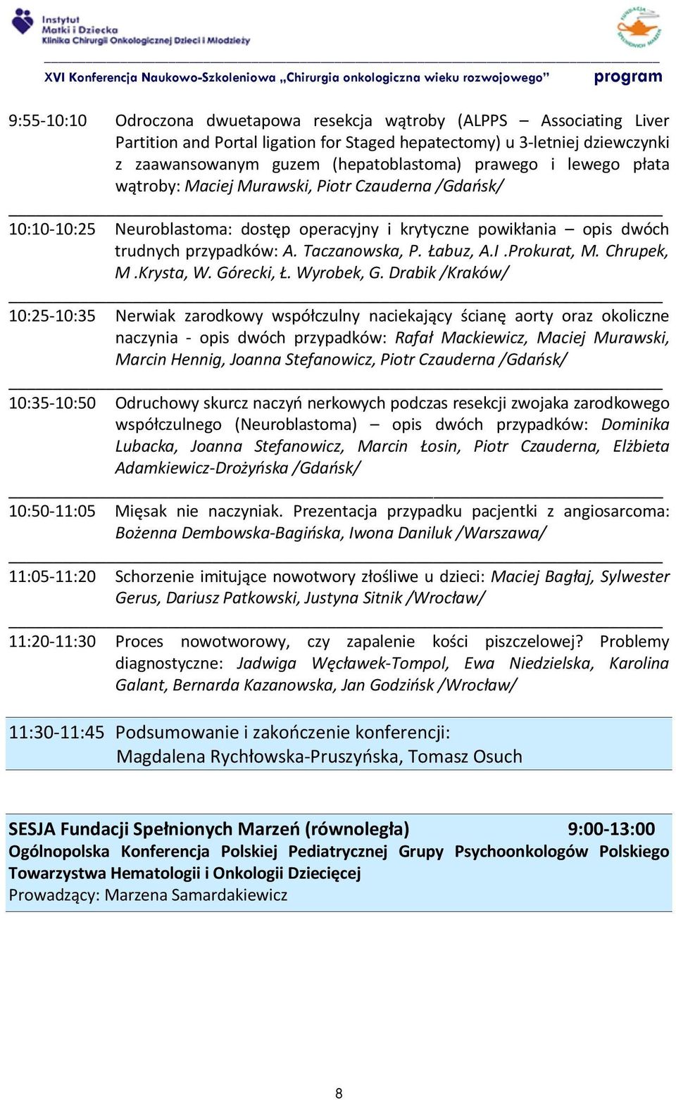 Prokurat, M. Chrupek, M.Krysta, W. Górecki, Ł. Wyrobek, G.