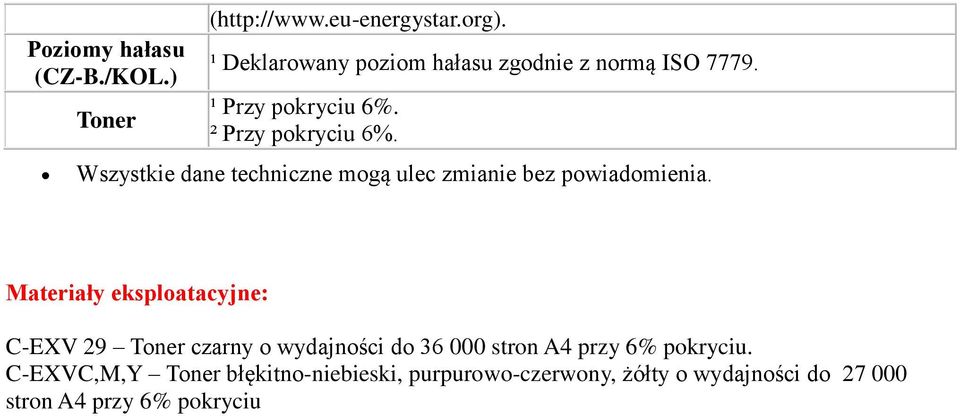 Wszystkie dane techniczne mogą ulec zmianie bez powiadomienia.