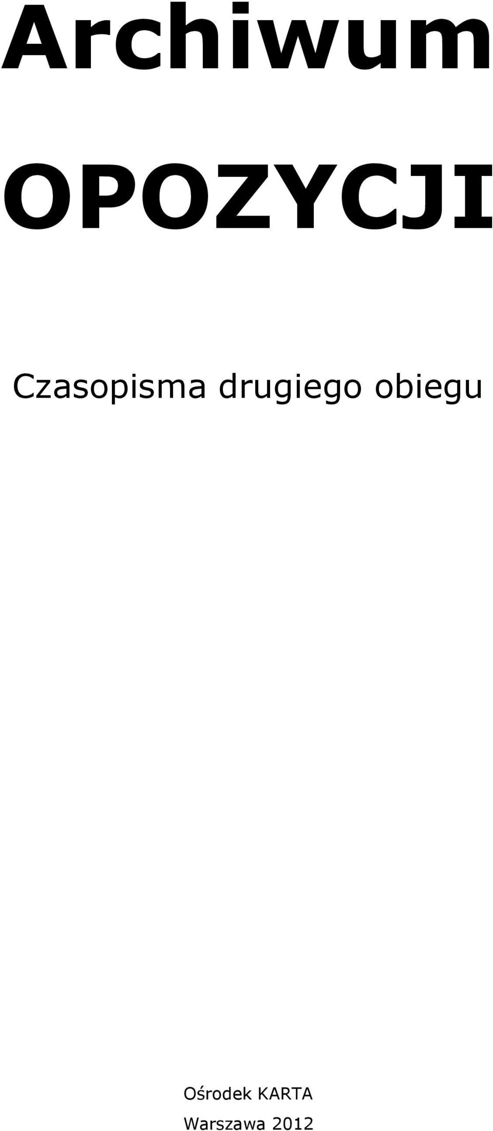 Czasopisma