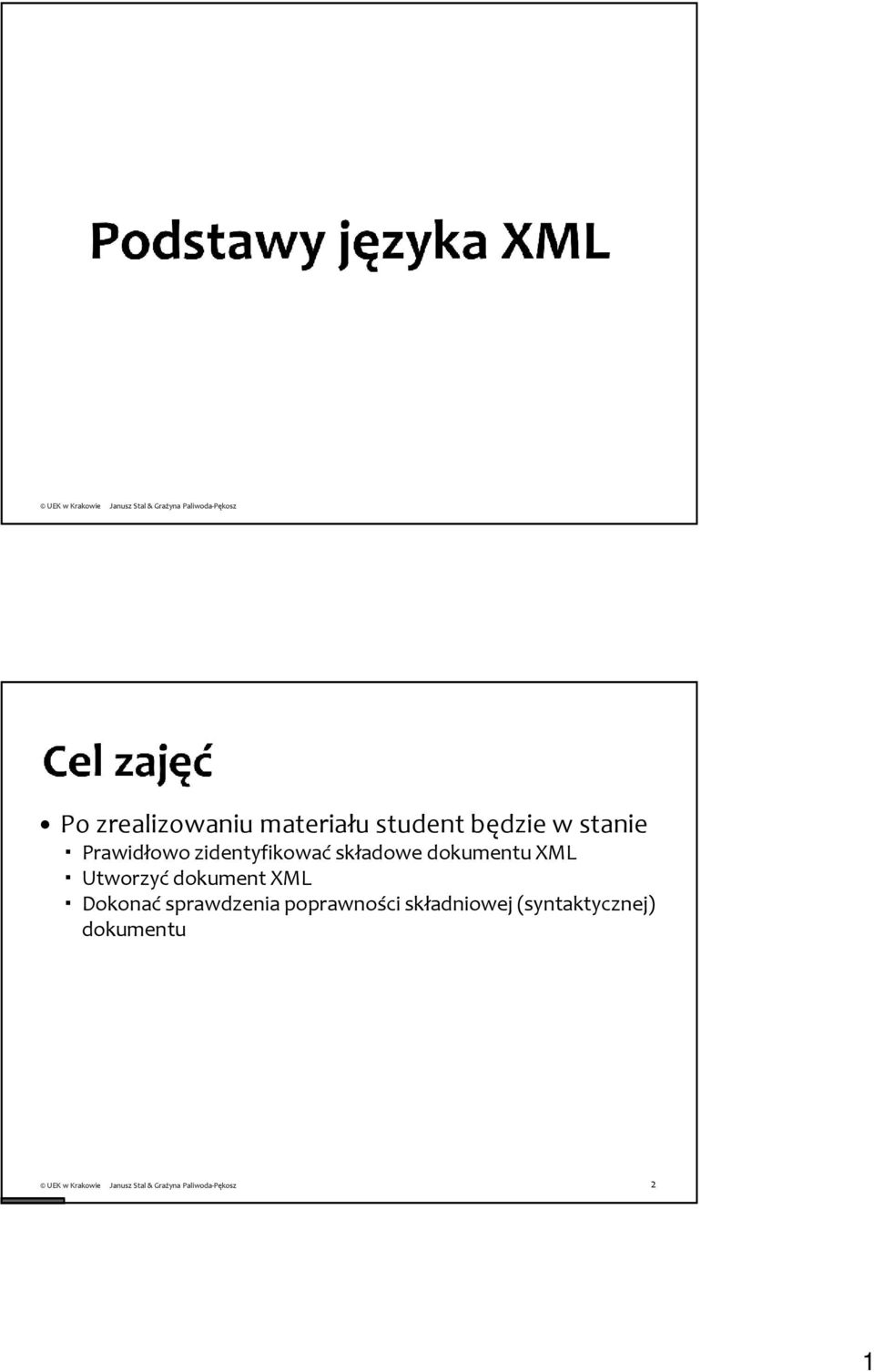 dokumentu XML Utworzyć dokument XML Dokonać