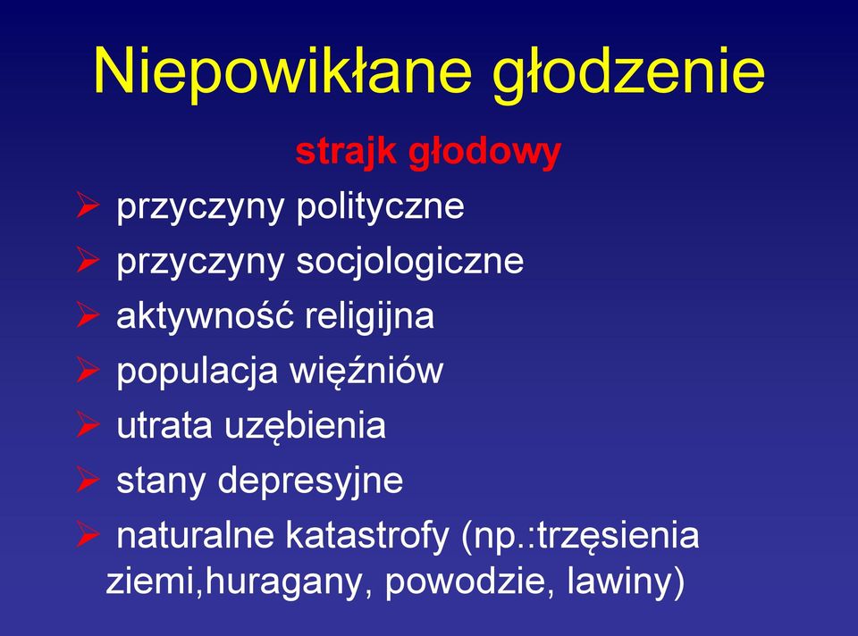 populacja więźniów utrata uzębienia stany depresyjne