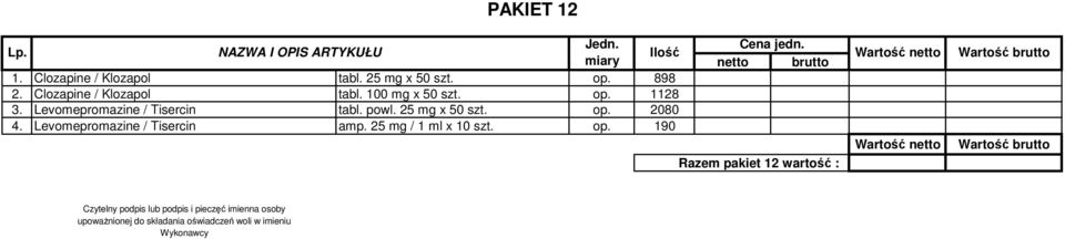 Levomepromazine / Tisercin tabl. powl. 25 mg x 50 szt. op. 2080 4.