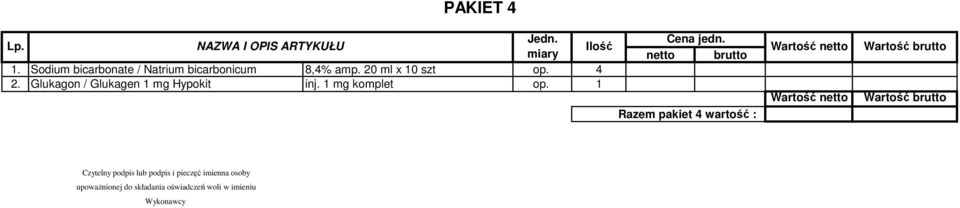 8,4% amp. 20 ml x 10 szt op. 4 2.