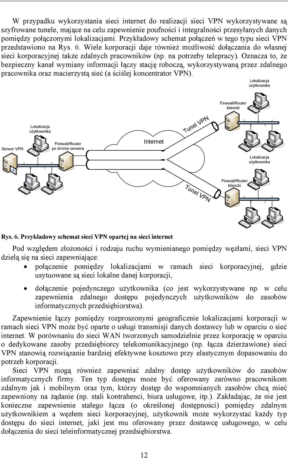 Wiele korporacji daje również możliwość dołączania do własnej sieci korporacyjnej także zdalnych pracowników (np. na potrzeby telepracy).