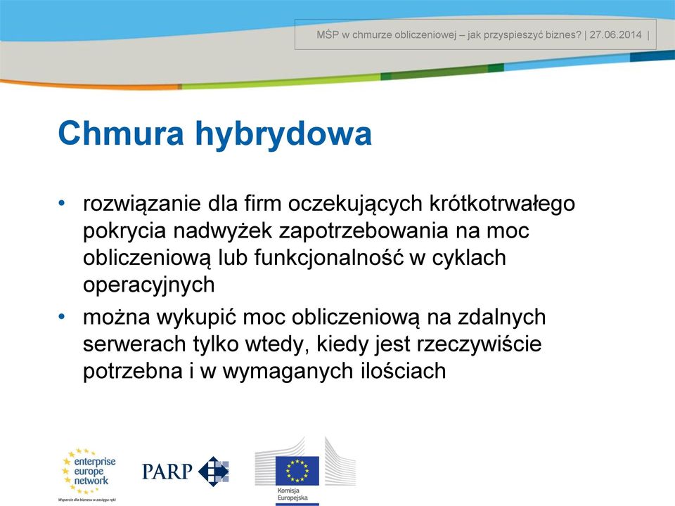 funkcjonalność w cyklach operacyjnych można wykupić moc obliczeniową na