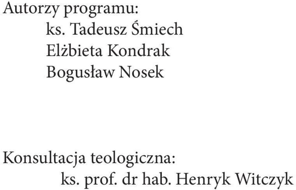 Bogusław Nosek Konsultacja