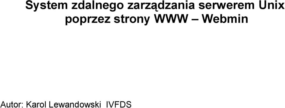 Unix poprzez strony WWW