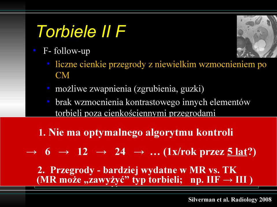 Nie ma optymalnego algorytmu kontroli torbiele o dużej gęstości, o śr.