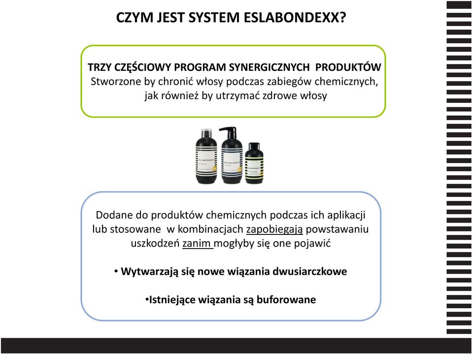 chemicznych, jak również by utrzymać zdrowe włosy Dodane do produktów chemicznych podczas ich